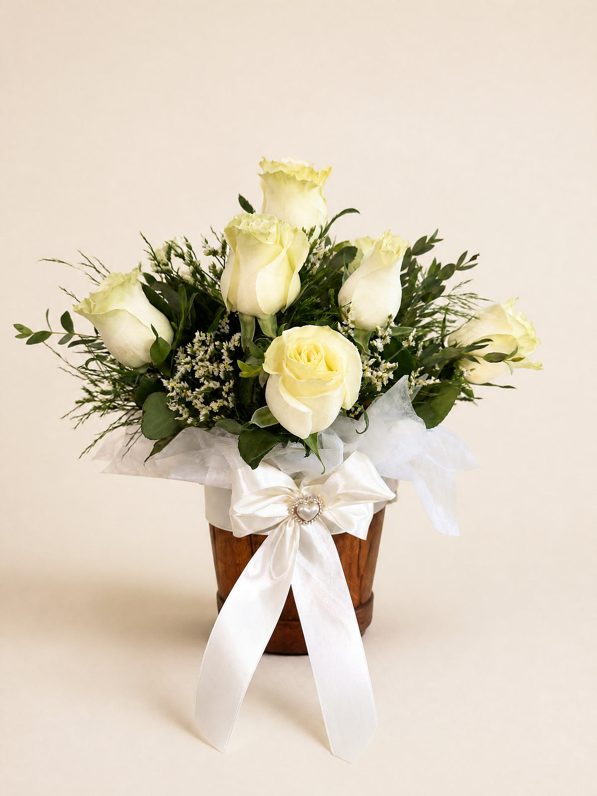 Dozen Roses Gift Basket