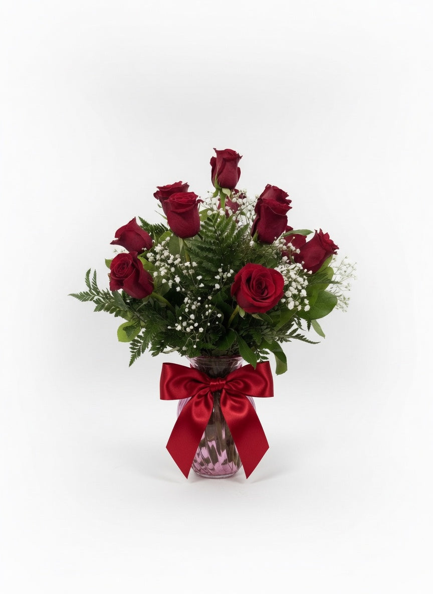 Dozen Roses vase