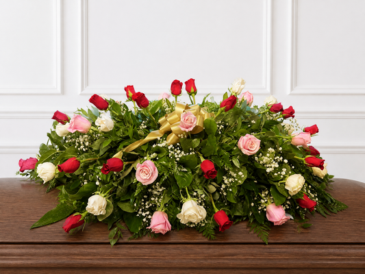 Casket Spray – Classic Rose Tribute